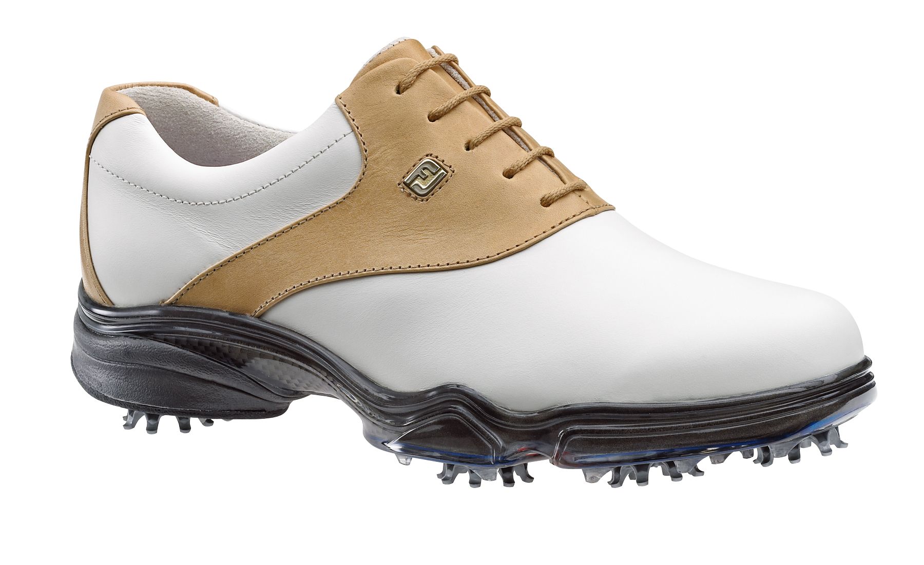 FootJoy Women's DryJoy Golf Shoe - White/Camel