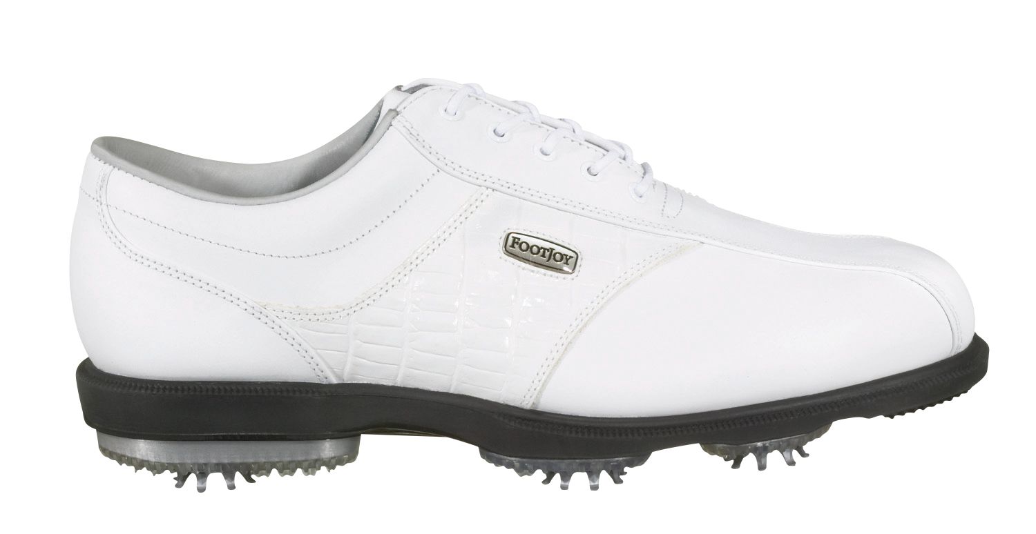 FootJoy Men's DryJoy Golf Shoe - White/White Lizard