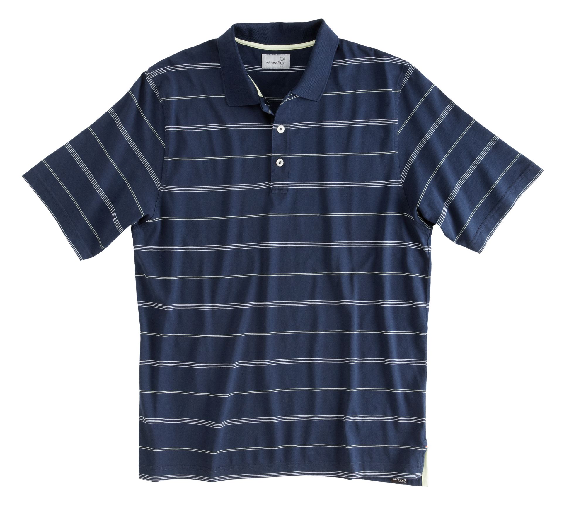 Ashworth Men's EZ Tech Jersey Stripe Polo