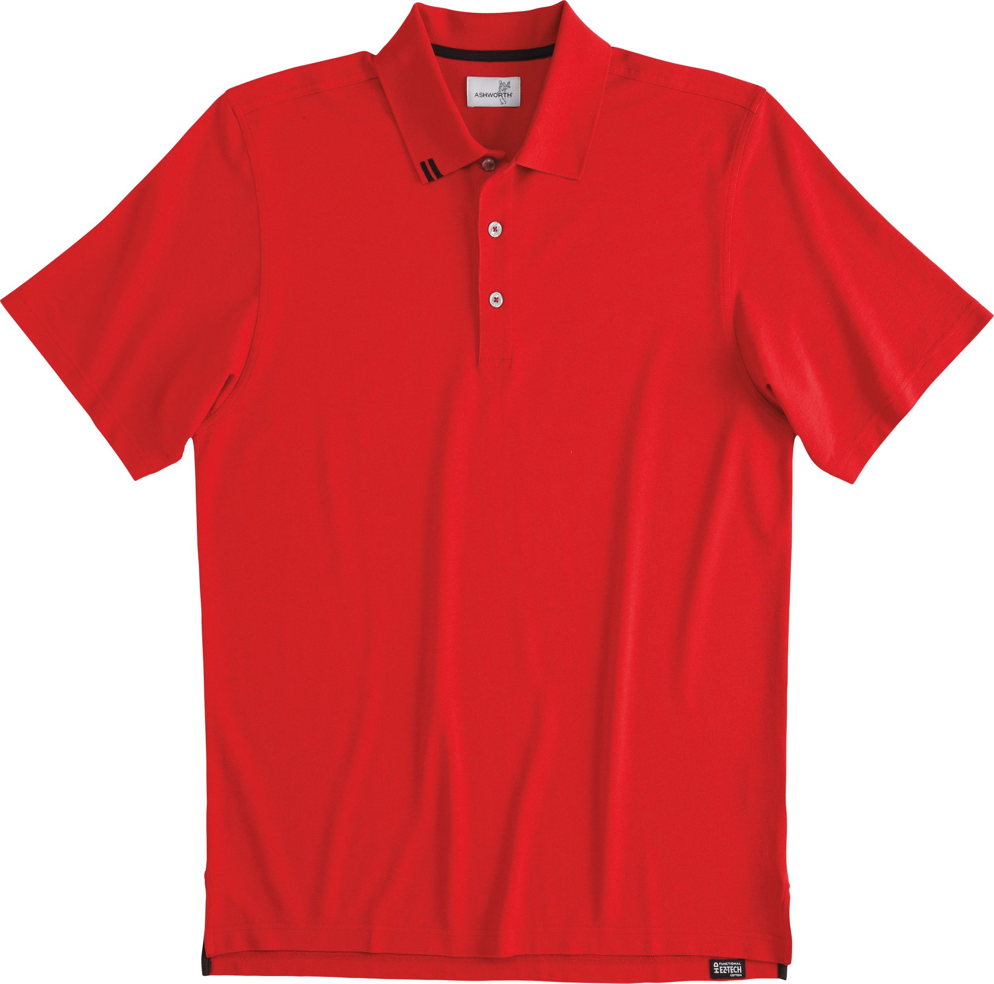 Ashworth Men's EZ Tech Solid Pique Polo