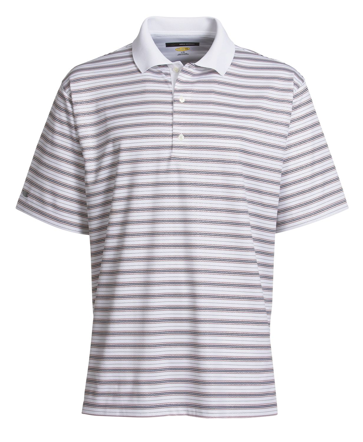 Greg Norman Men's Super Fine Microfiber Embossed Stripe