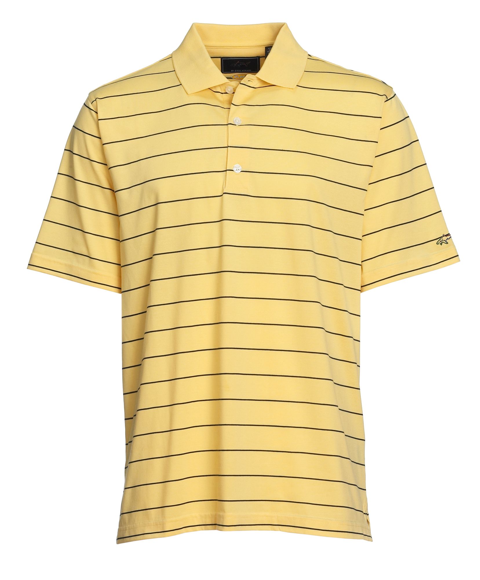 Greg Norman Men's Fine Line Stripe Polo