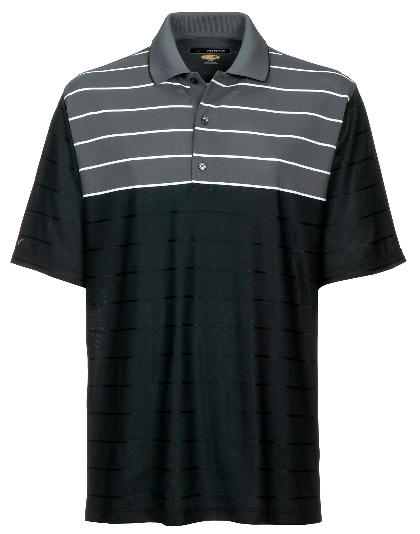 Greg Norman Men's Engineered Stripe Polo