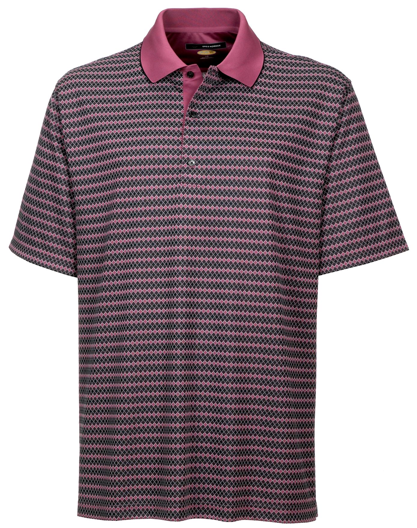 Greg Norman Men's Jockey Diamond Jacquard Polo