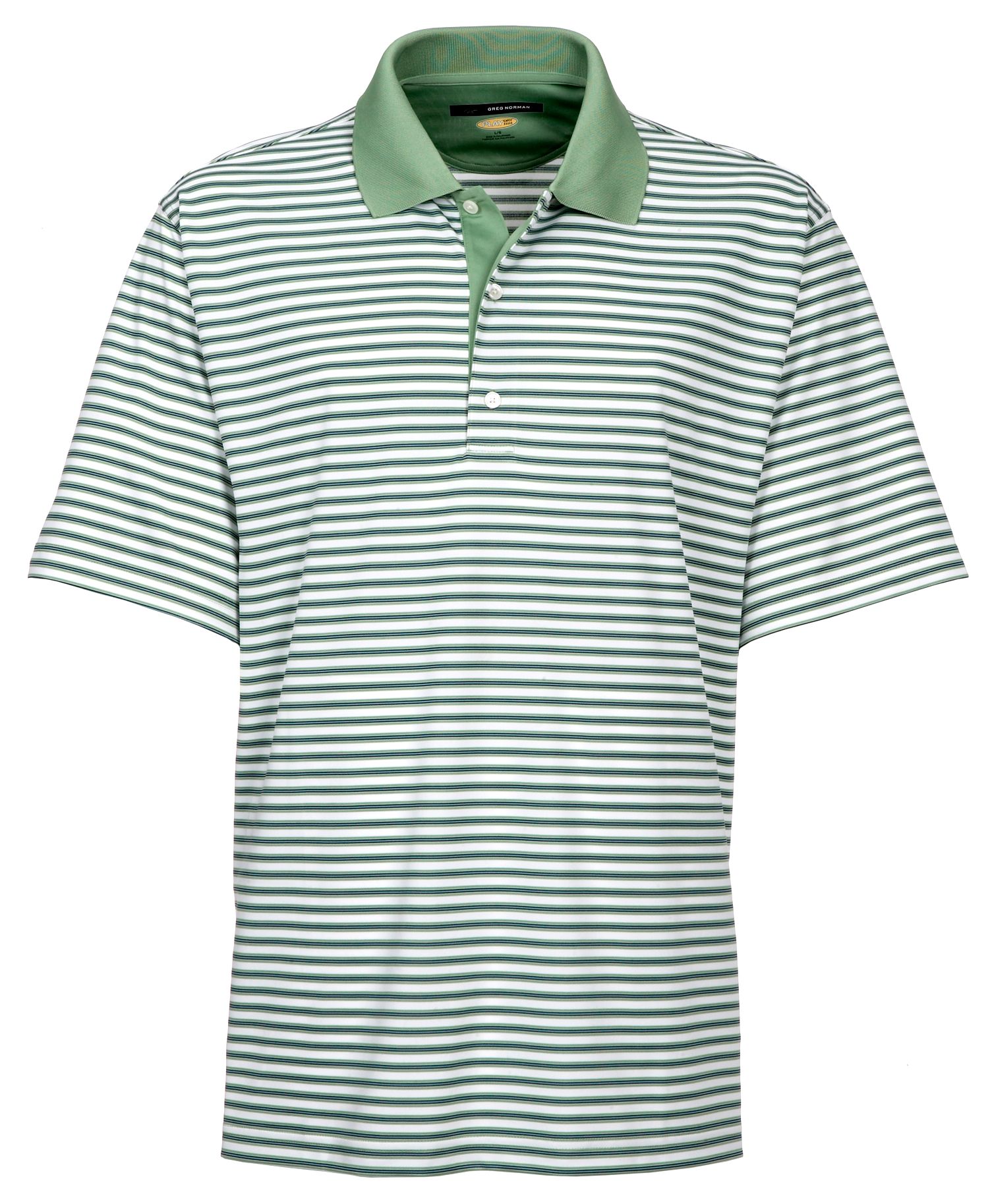 Greg Norman Men's ML 50 Saddle Stripe Polo