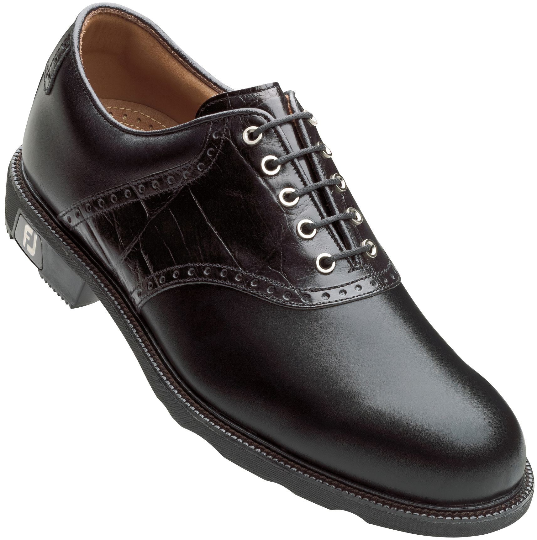 FootJoy Men's Icon Croc Print Golf Shoe - Black