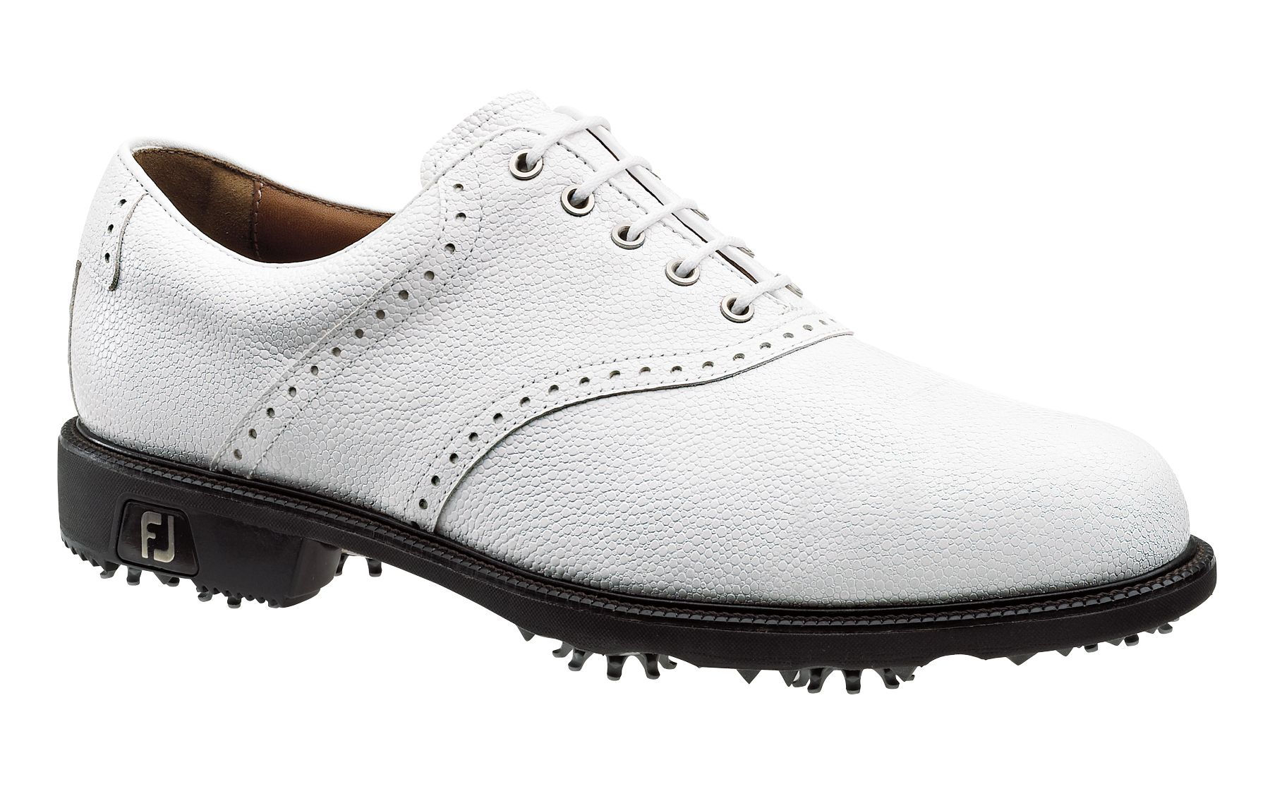 FootJoy Men's Icon Saddle Golf Shoe - White