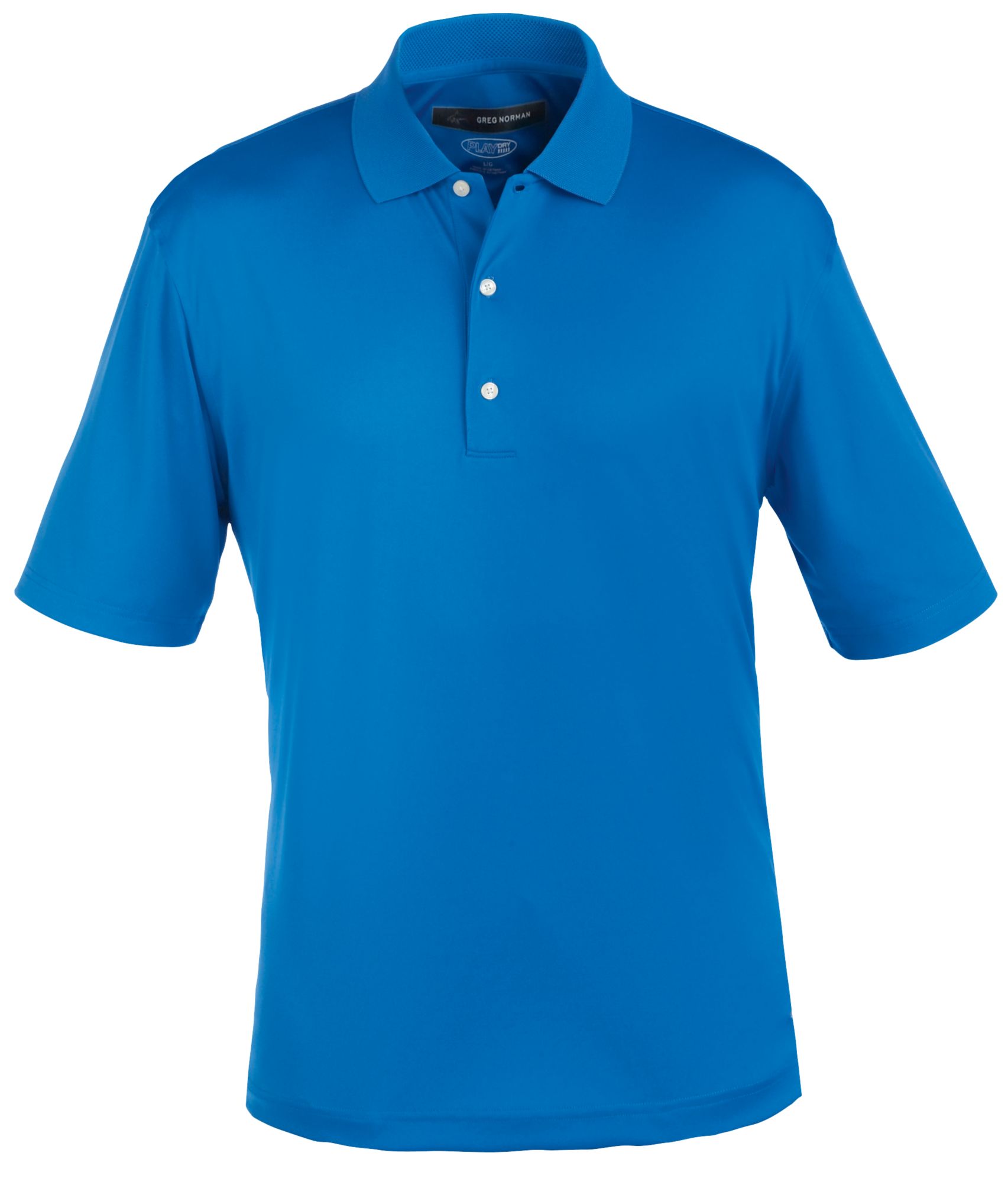 Greg Norman Men's Interlock Solid Polo