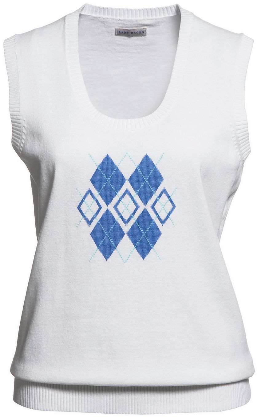 Lady Hagen Argyle Sweater Vest