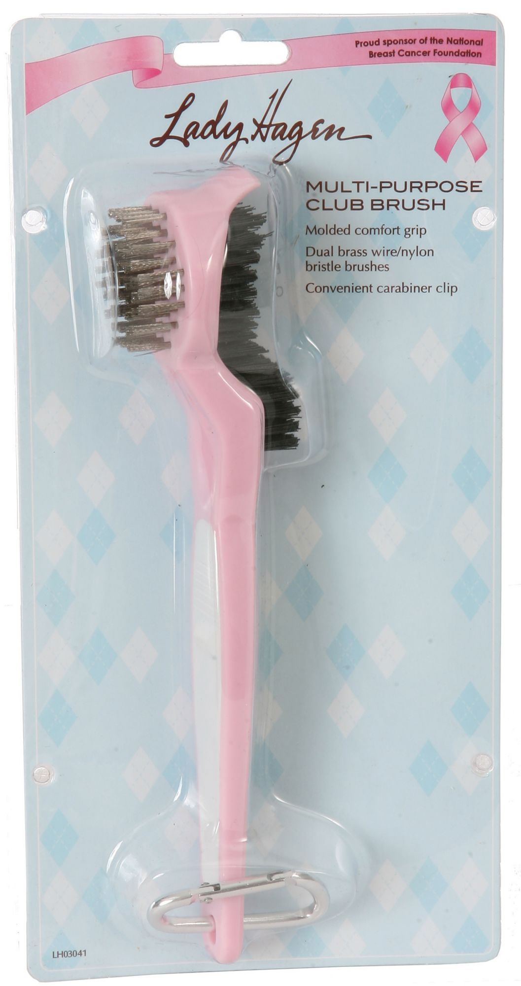 Lady Hagen Pink Ribbon Dual Club Brush