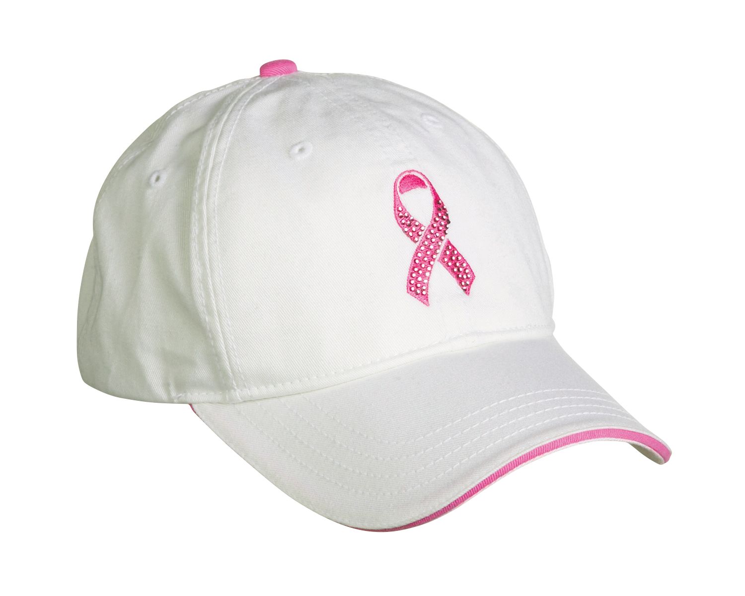 Lady Hagen Pink Ribbon Bling Cap