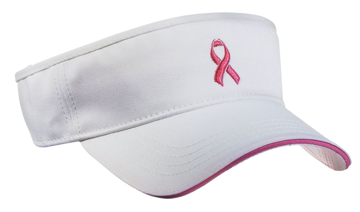 Lady Hagen Pink Ribbon Visor