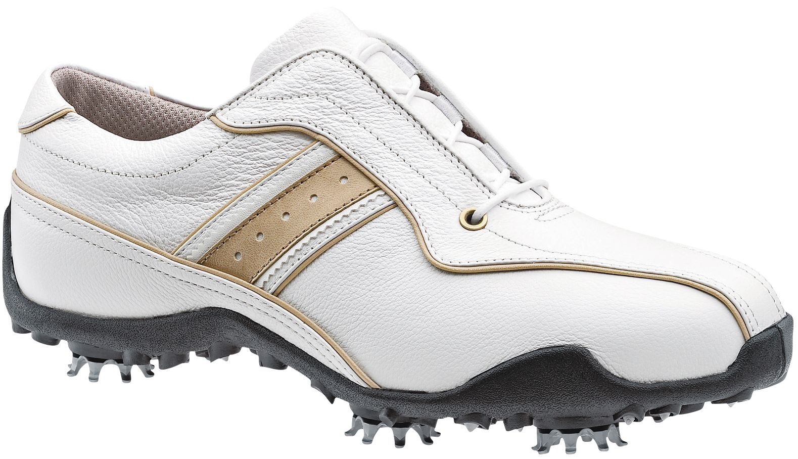 FootJoy Women's LoPro Golf Shoe - White/Tan