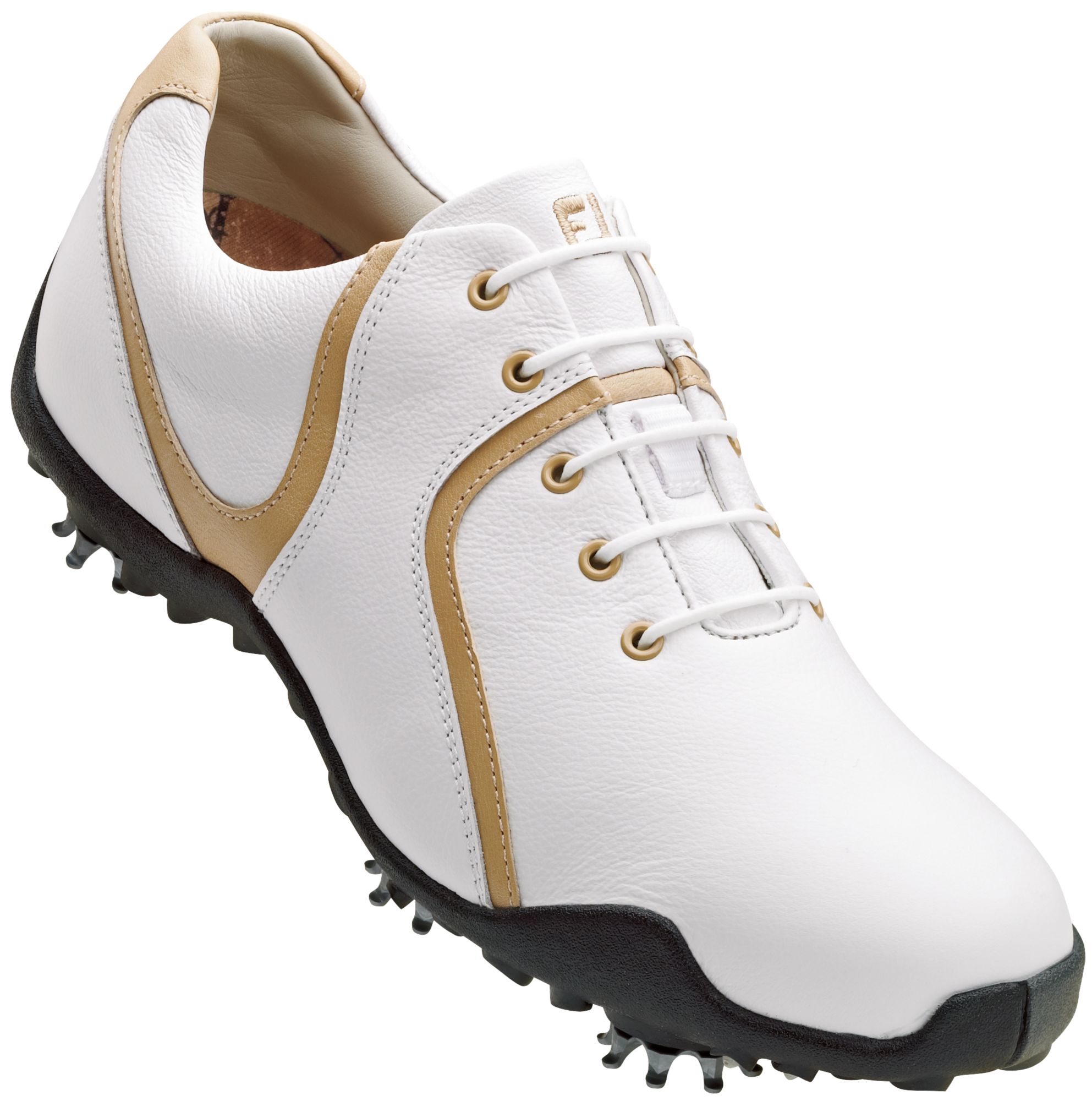 FootJoy Women's LoPro Golf Shoes - White/Apple/Cinnamon