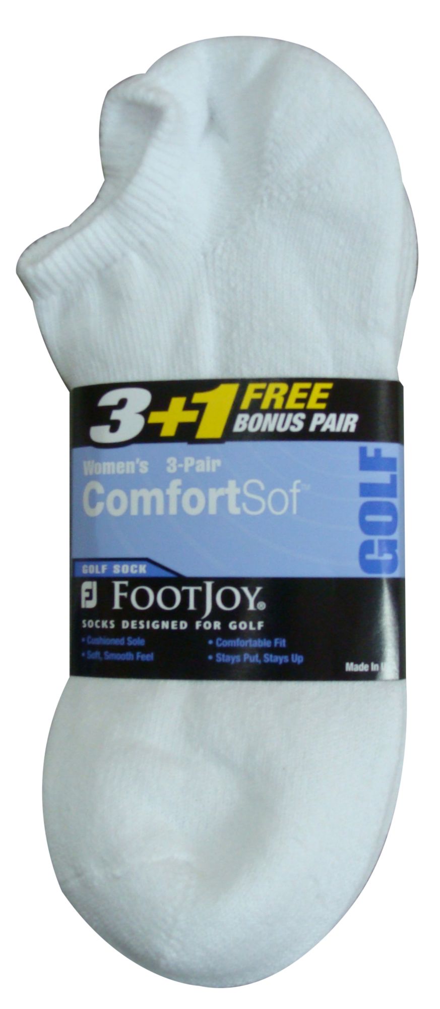 FootJoy Women's Low Cut 3 + 1 White Socks