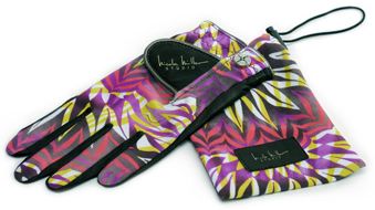 Nicole Miller Women's Fire Island Print Glove Left Hand
