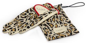 Nicole Miller Women's Tiger's Paradise Print Glove Left Hand