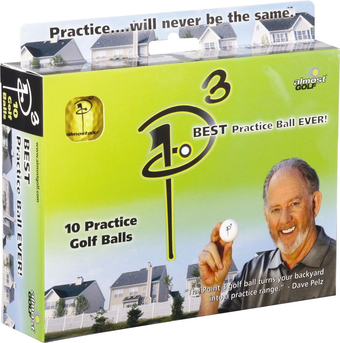 Almost Golf P3 Practice Ball 10 Pack