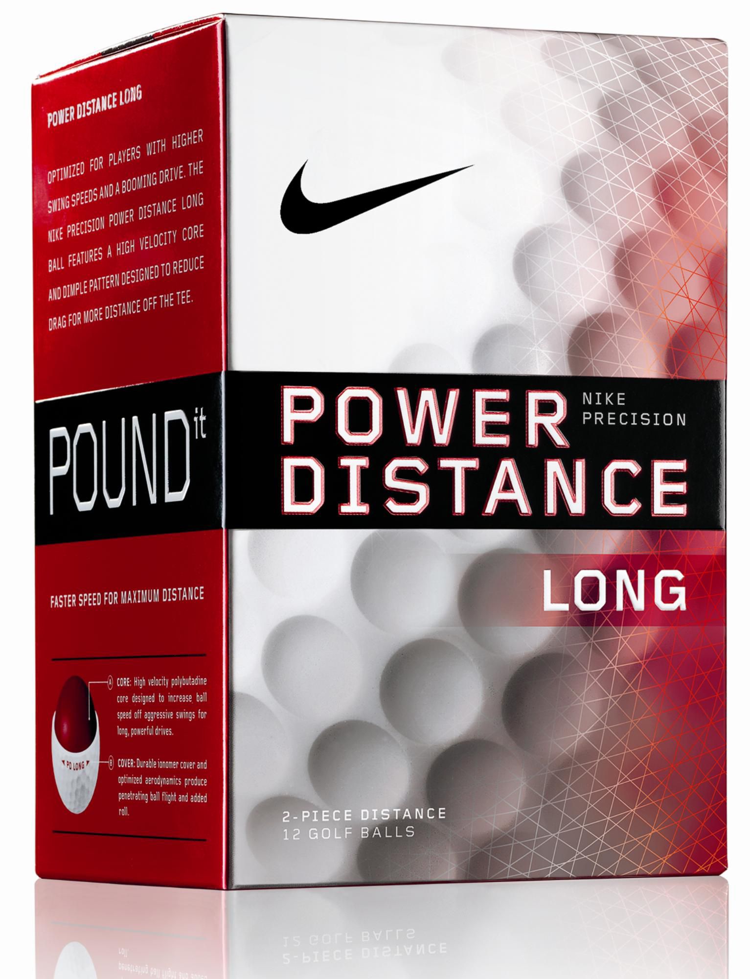 Nike Power Distance Long Golf Balls - 12 Pack