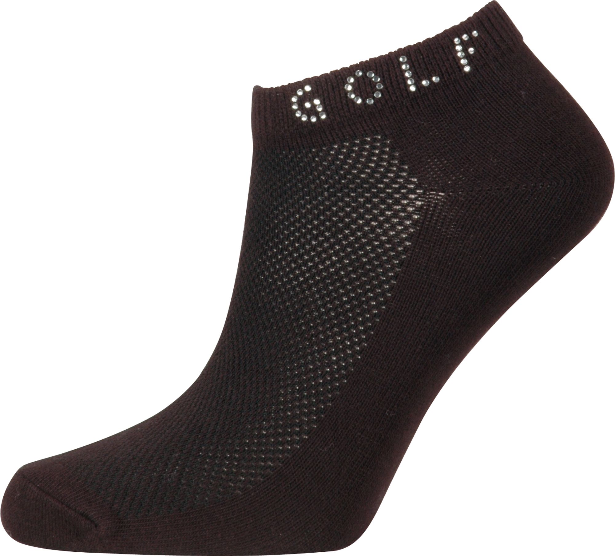 K. Bell Women's Rhinestone Golf Footie Sock