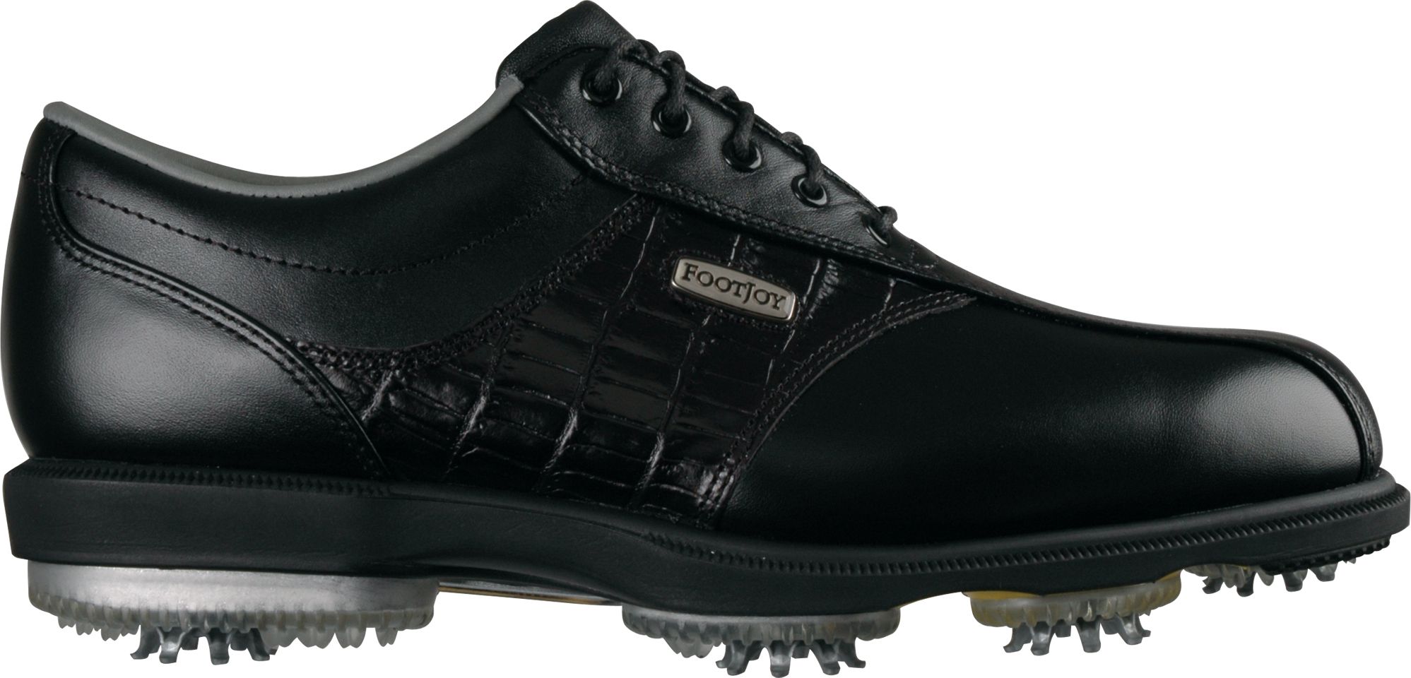 FootJoy Men's Dryjoy Saddle  Black/Black Shoe