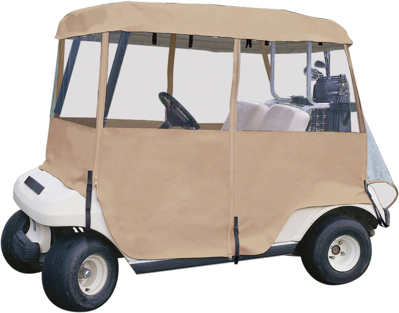 Deluxe 4-Sided Golf Car Enclosure