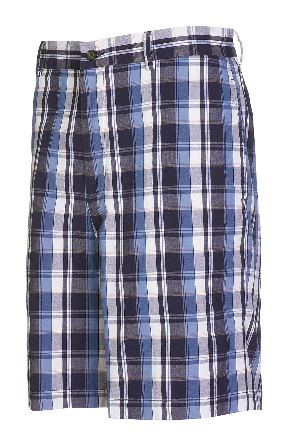Greg Norman Men's Plaid Cotton Shorts