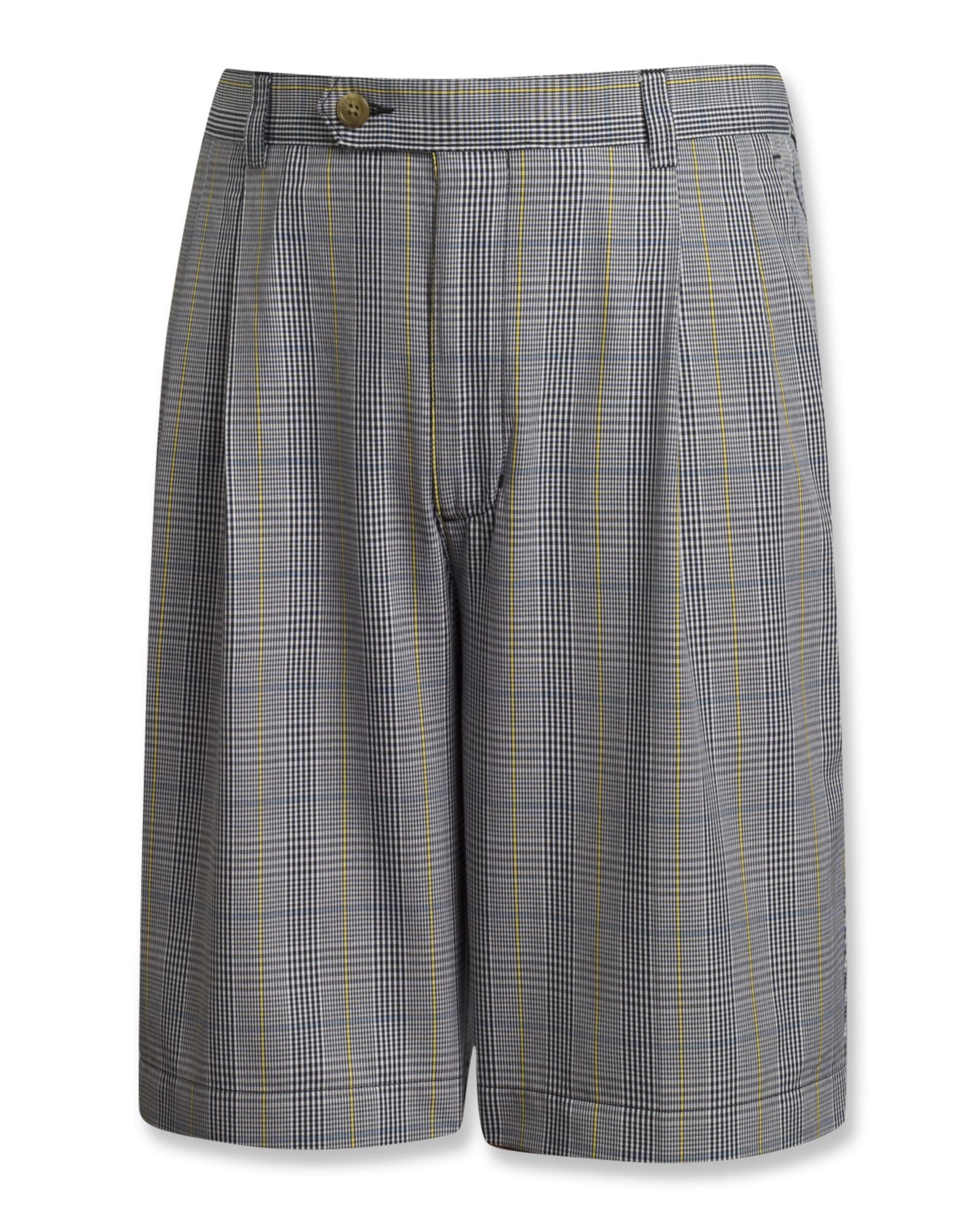 Cutter & Buck Men's Pleated Costal Plaid Short