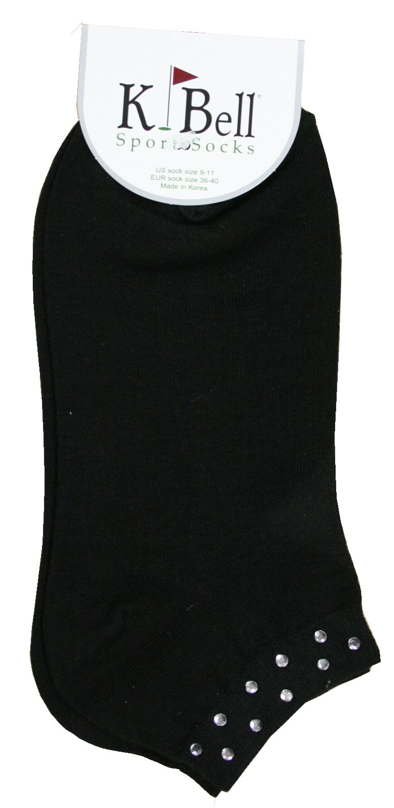 K Bell Rhinestone Cuff Footie