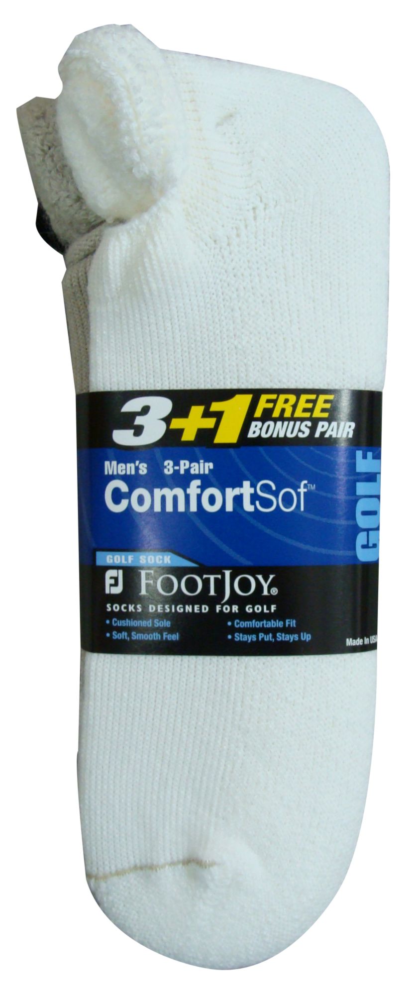 FootJoy Men's Roll Top 3 + 1 Assorted Socks