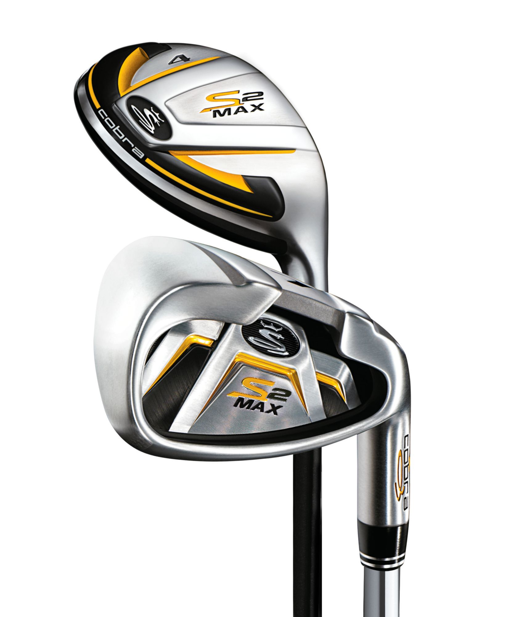 Cobra Men's S2 Max Combo Irons - (Steel Irons/Graphite Hybrids) 3-4H, 5-PW