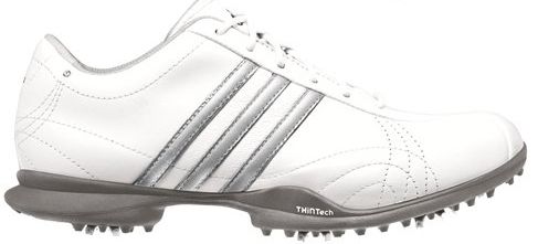 adidas Women's Signature Natalie Golf Shoe - White/Metallic Silver