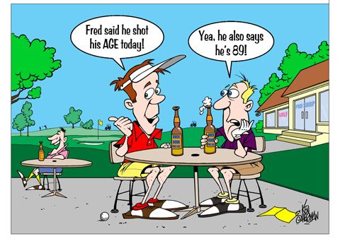 Fred Shot His Age Today Card