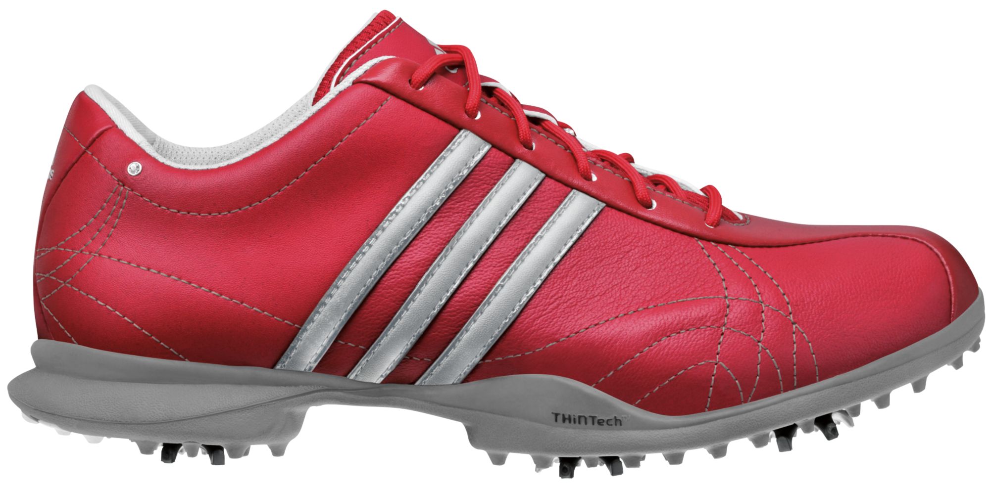 adidas Women's Signature Natalie Golf Shoe - Red/Metallic Silver