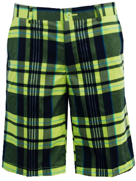 Sligo Men's Green Plaid Short
