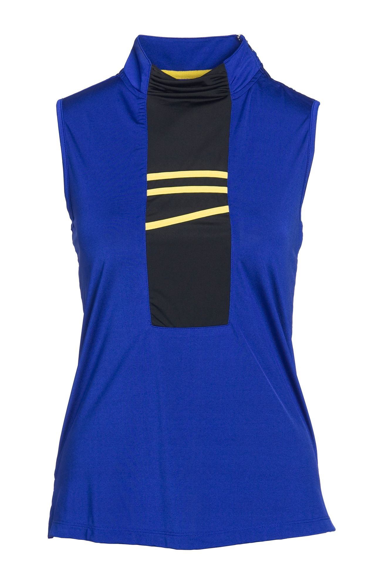 Jamie Sadock Sleeveless 2 Tone Mock Polo