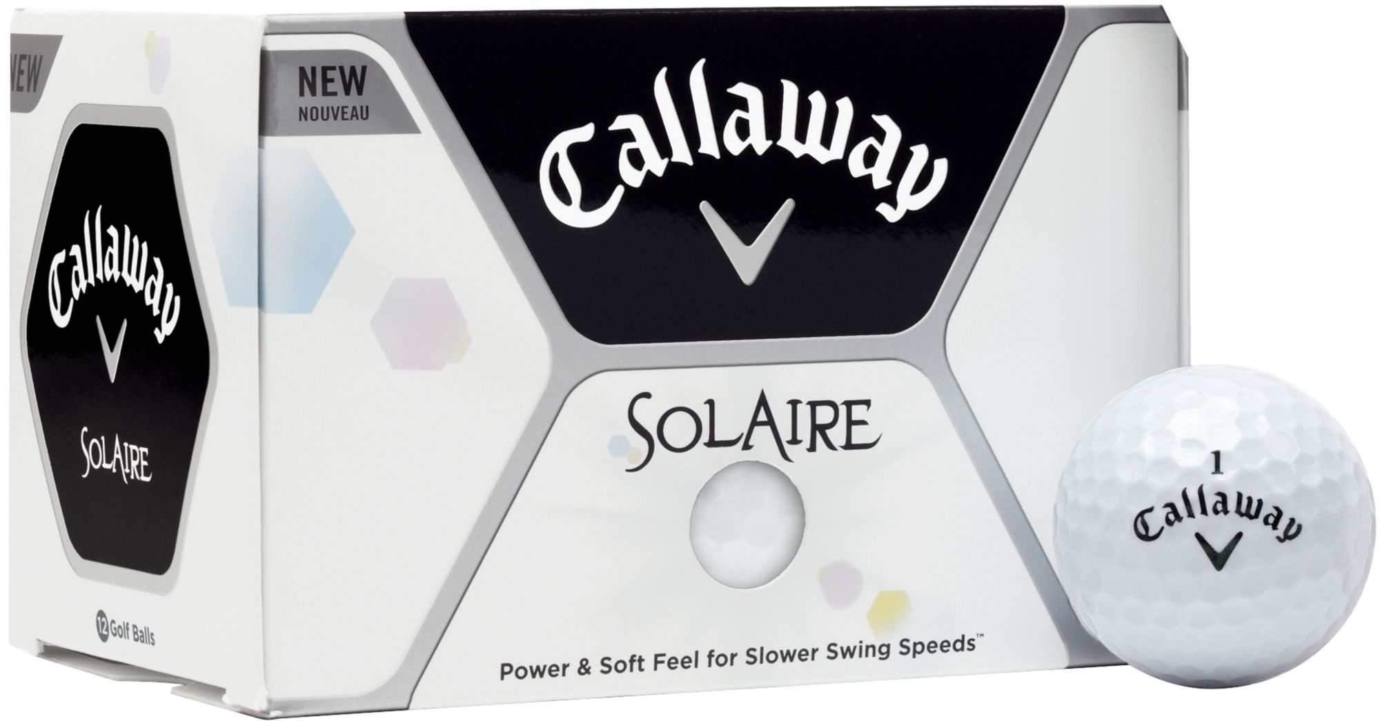 Callaway Women's Solaire White Golf Balls 2010  - 12 pack (Personalized)