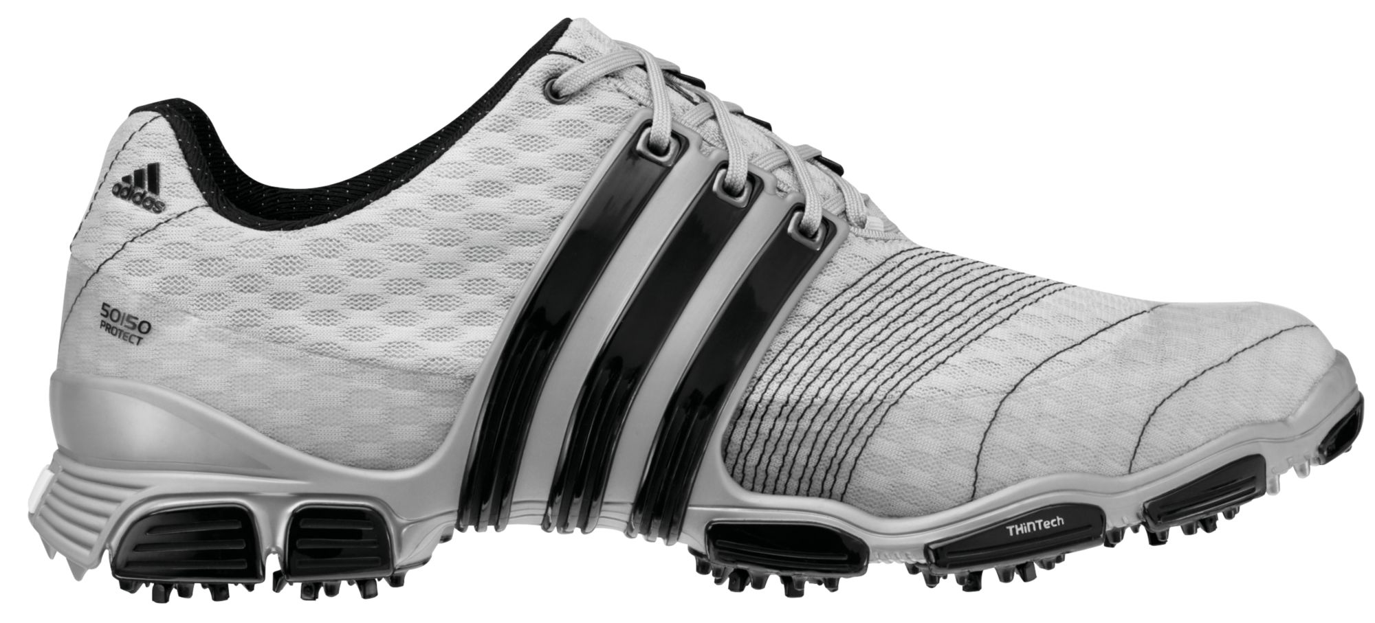 adidas Men's Tour 360 4.0 Golf Shoe - Metallic Silver/Black