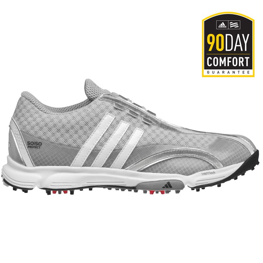 adidas Women's Traxionlite Sport Golf Shoe - Metallic Silver/White