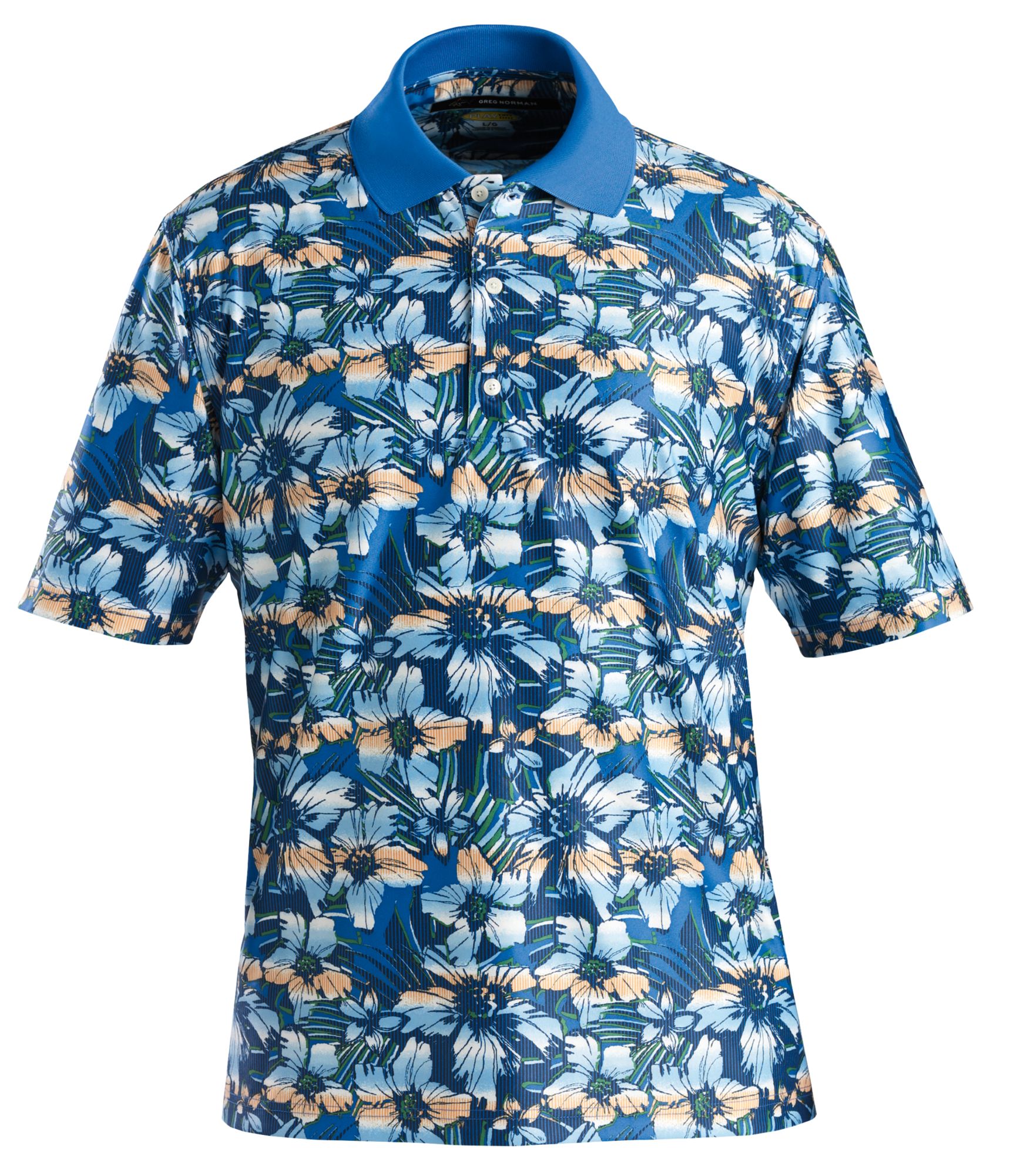Greg Norman Men's Tropical Print Polo
