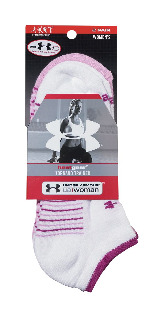 Under Armour Women's Tornado Trainer 2 Pack Socks