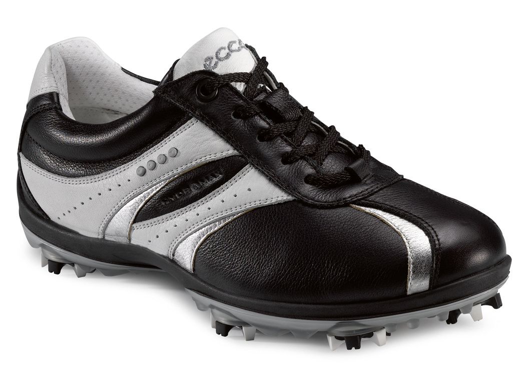 ECCO Women's Casual Cool Golf Shoe - Black/Grey