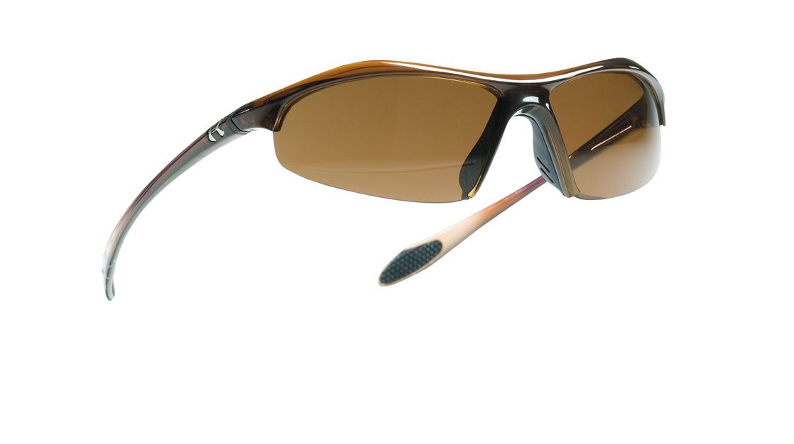 Under Armour Zone XL Sunglasses - Brown With Polalarized Gray Lenses