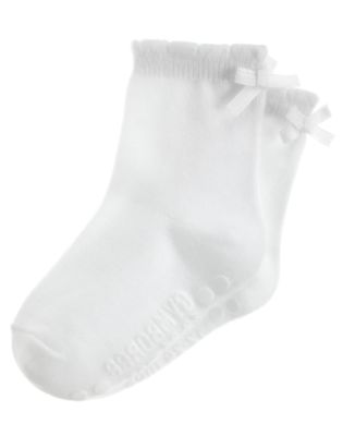 White Bow Sock