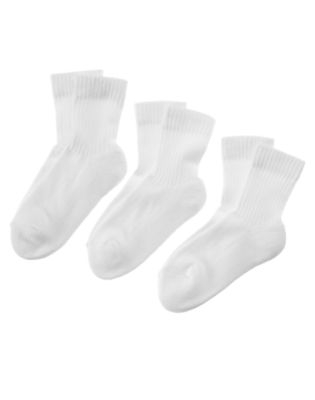 White Sport Sock Three-Pack