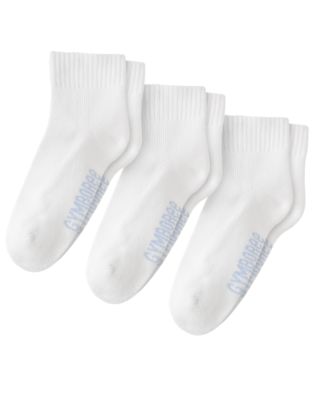 1/4 Top White Sport Sock 3-pack