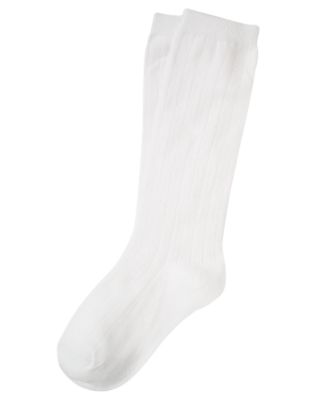 White Knee Sock