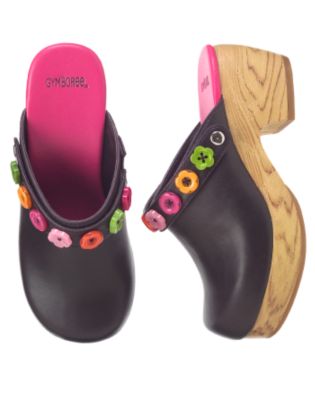 Button Flower Clog