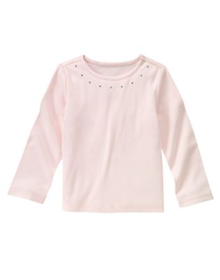 Light Pink Rhinestone Tee