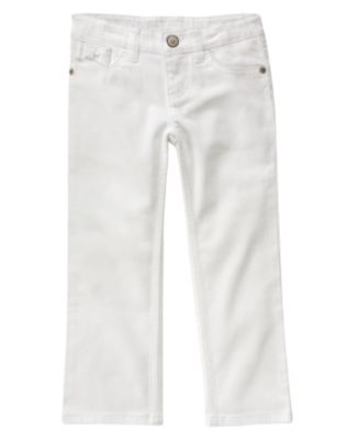 Bow White Skinny Jean
